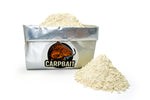 aglio in polvere per carpfishing dentro al sacchetto brandizzato carpbait