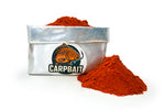 paprika dolce in polvere per carpfishing dentro a sacchetto con il logo del brand carpbait
